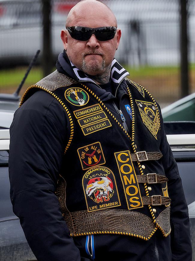 Comanchero Motorcycle Club president Mick Murray. Picture : Ian Currie