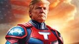 Donald Trump has launched a bizarre batch of digital trading cards where he can be seen dancing, posing as a "sneakerhead" wearing his own line of golden shoes and even appearing in an Iron Man-like suit.