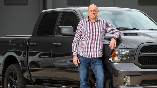 Melbourne-based Joe Renna with his RAM Ute. Picture: Mark Stewart