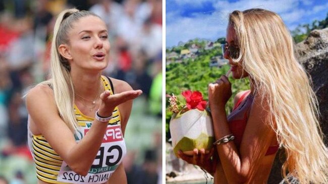 Athletics star Alica Schmidt of Germany