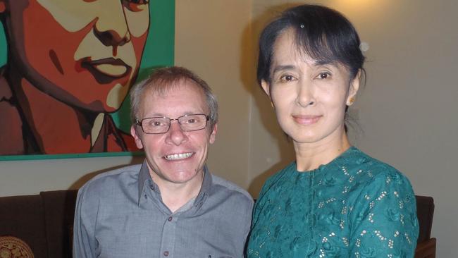 Australian economist Sean Turnell with Aung San Suu Kyi.