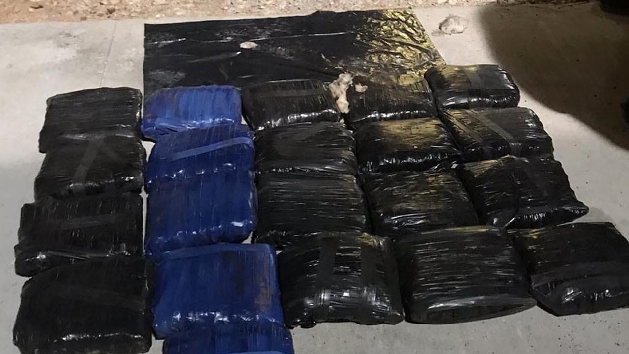 Drugs allegedly seized by police after cracking one of Queensland’s biggest drug cases. Source: Supplied.