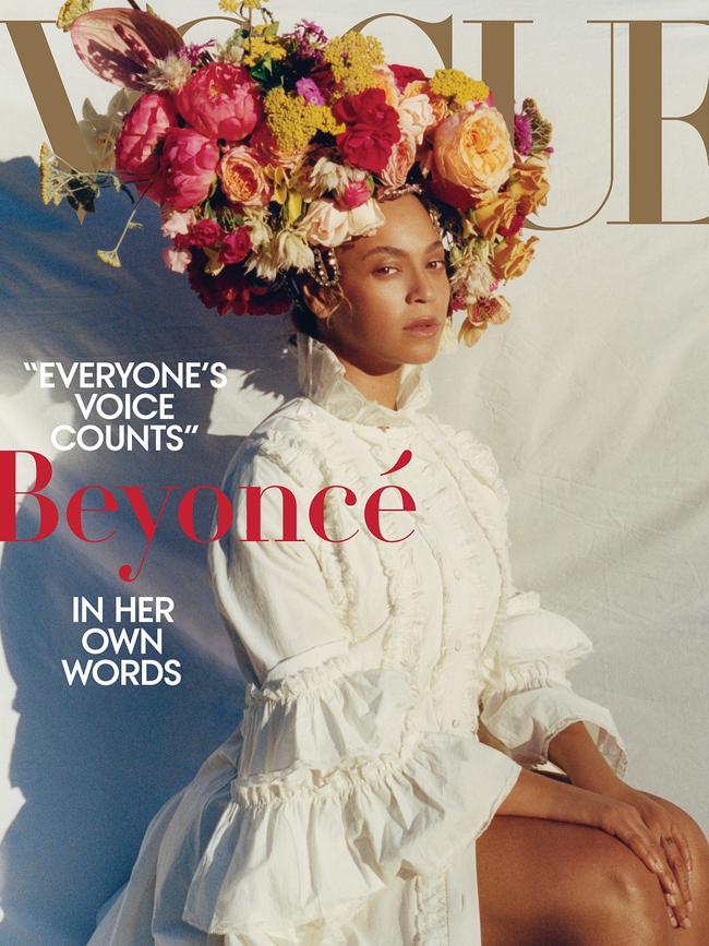 Tyler Mitchell’s 2018 Vogue cover of Beyonce. Picture” Tyler Mitchell/Vogue