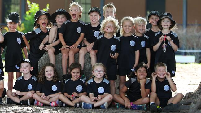 No training needed for awesome silly faces at Central Coast Sports College. Picture: Sue Graham