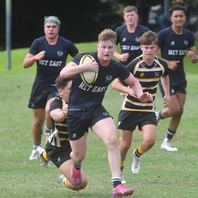Quinn Timperon. QLD Rugby Union State Championships (17-18 years boys) at the Townsville Sports Precinct. Friday May 23. Metro East against Capricorn. Picture: Evan Morgan