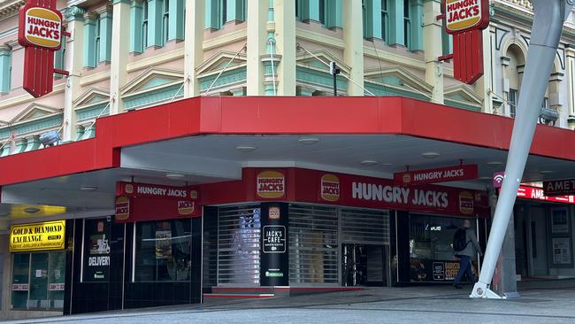 Hungry Jacks in Queens Street Mall is currently closed. Picture: Supplied