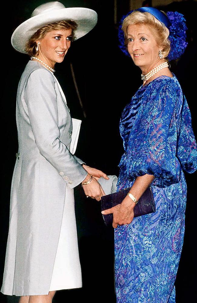 Diana’s mother Frances Shand Kydd died in 2004. Picture: Getty Images.