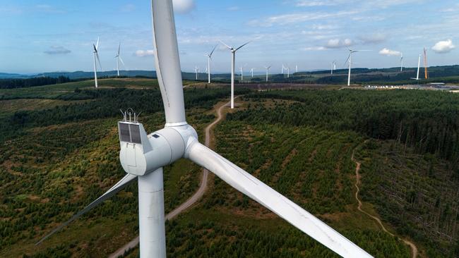 Wind turbines in Wales, UK. (Photo by Carl Court/Getty Images)