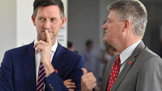 Former ministers Mark Bailey (left) and Stirling Hinchliffe