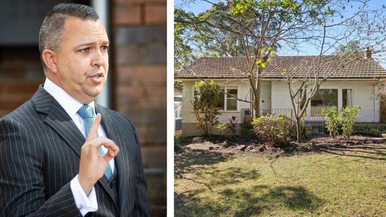 Auctioneer Clarence White dropped the hammer on this Turramurra house at $2.23m.