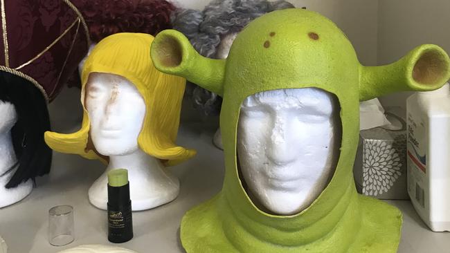 Wigs, costumes, prosthetics and makeup is coming together for Shrek the Musical.