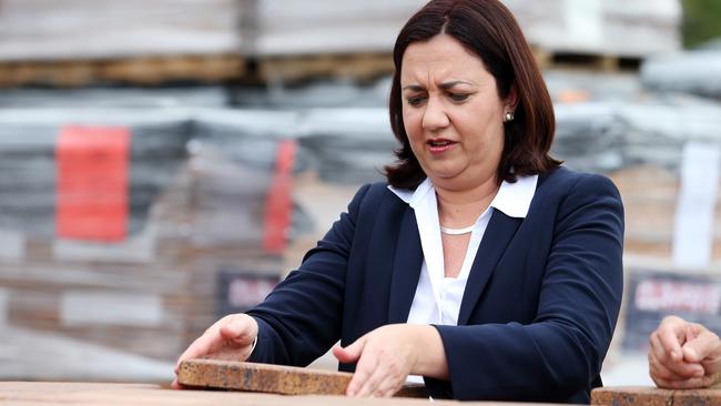 Premier Annastacia Palaszczuk visiting Claypave in Dinmore. Picture Tara Croser.