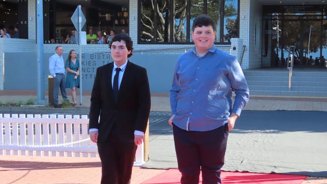 Urangan State High School students celebrating their formal.