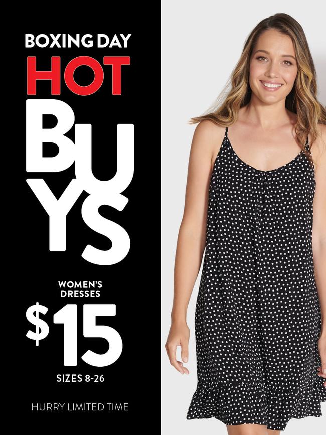 Best and Less is slashing the prices on women’s, men’s and kid’s clothing for Boxing Day.