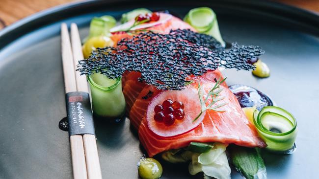 Mamasan Kitchen and Bar’s ocean trout sashimi.