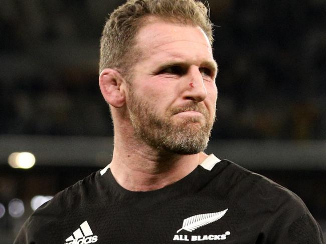 Kieran Read of the All Blacks leaves the field after losing the Bledisloe Cup match between between the Australian Wallabies and the New Zealand All Blacks at Optus Stadium in Perth, Saturday, August 10, 2019.  (AAP Image/Richard Wainwright) NO ARCHIVING, EDITORIAL USE ONLY