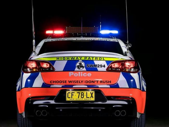 NSW Police car night