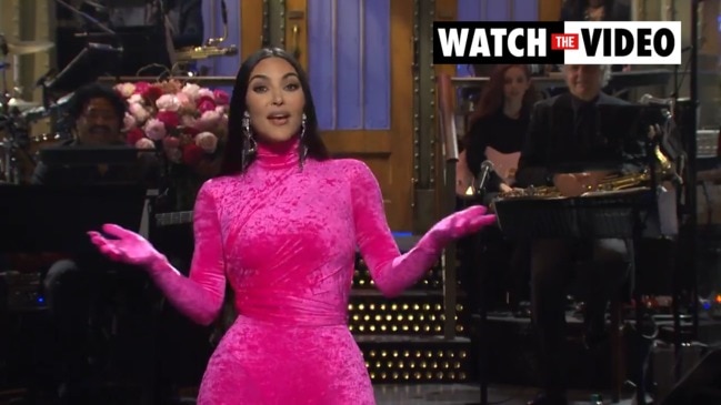 Kim Kardashian Slayed Her Way In A Pretty Pink One-Piece Outfit For NBC's  Saturday Night Live