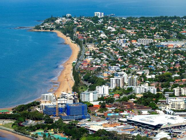 An aerial view of Redcliffe peninsula.