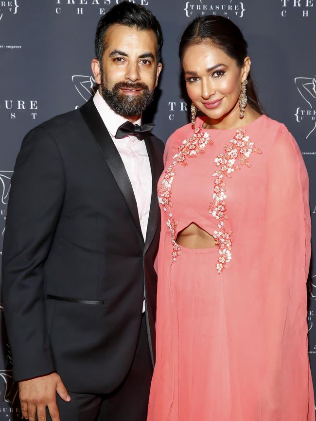 Sharon Johal and husband Ankur Dogra. Picture: Sam Tabone