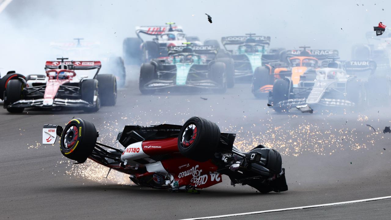 The halo saved his life. (Photo by Mark Thompson/Getty Images)