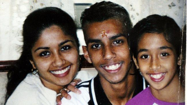 Neelma Singh with siblings Kunal and Sidhi. Their bodies were discovered submerged in the family's spa bath in 2003 at Bridgeman Downs. 