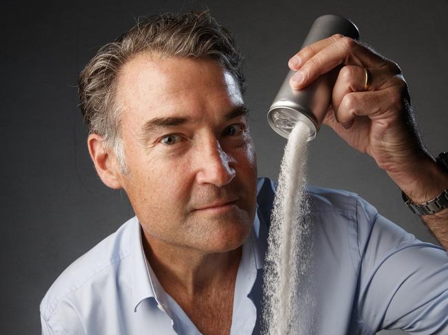 Dr James Muecke used his platform to warn people of the dangers of excessive sugar. Picture: AAP Image/Mick Tsikas