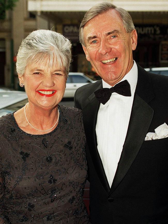 Brian Naylor with his wife Moiree in 1998. 