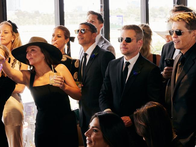 Damon was easily the most high-profile guest at Derby Day this year. Picture: Supplied/Magner Media/Lexus