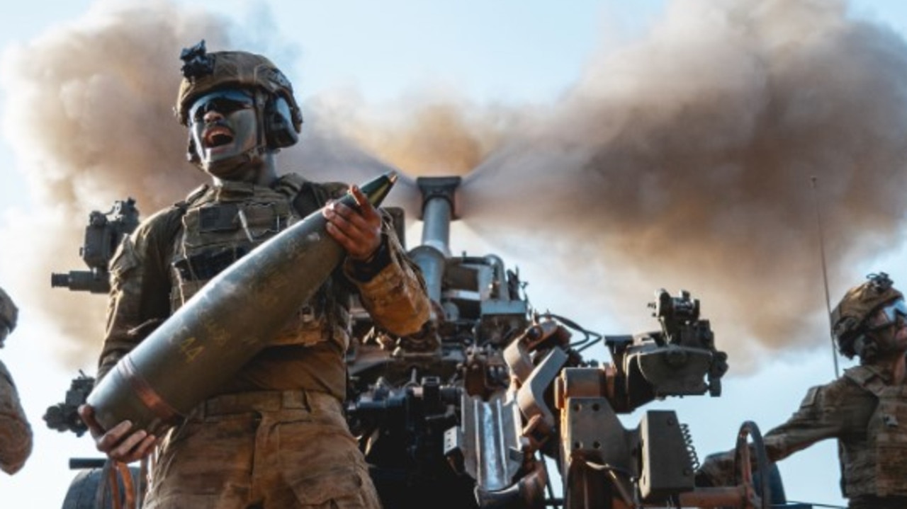 Gunners from 8/12 Regiment training in Mount Bundey in July, 2024. Picture: 8/12 Regiment, Facebook.