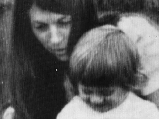 Undated. Easey Street murders. Murdered girl Suzanne Armstrong seen with son Gregory Armstrong (greg armstrong). Suzanne was raped and murdered in Collingwood in 1977. Easey St.