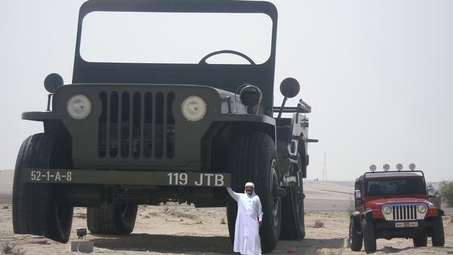 Sheikh Hamad bin Hamdan Al Nahyan also built this gigantic Willys replica.