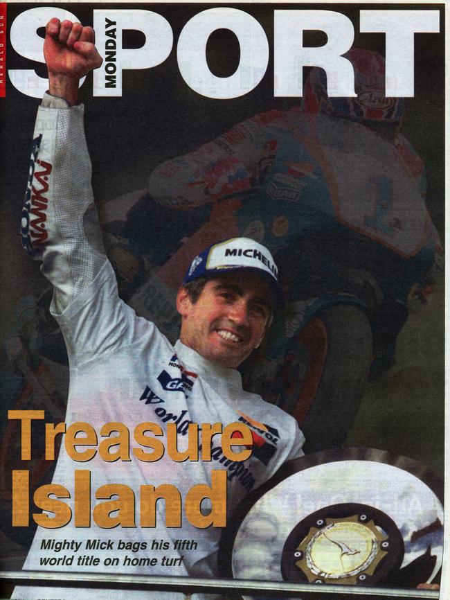 How the Herald Sun reported Doohan’s fifth title.