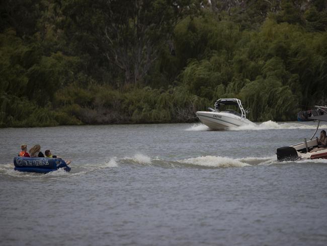 Swimmer Hit by Boat at Mannum. Generic photos of boats and jet skis on the Murray River at Mannum . 27th January 2024 Picture: Brett Hartwig