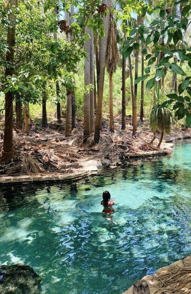 A photo of Mataranka Thermal Pool, Northern Territory, by @_fumika1023_ made for the second most popular post re-shared by Tourism NT’s @NTAustralia in 2022. Picture: @_fumika1023_