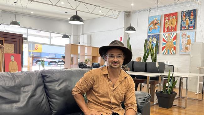 Tim Helmy launched his shared office in Coffs Harbour to encourage the community to come together to boost productivity. Picture: Matt Gazy