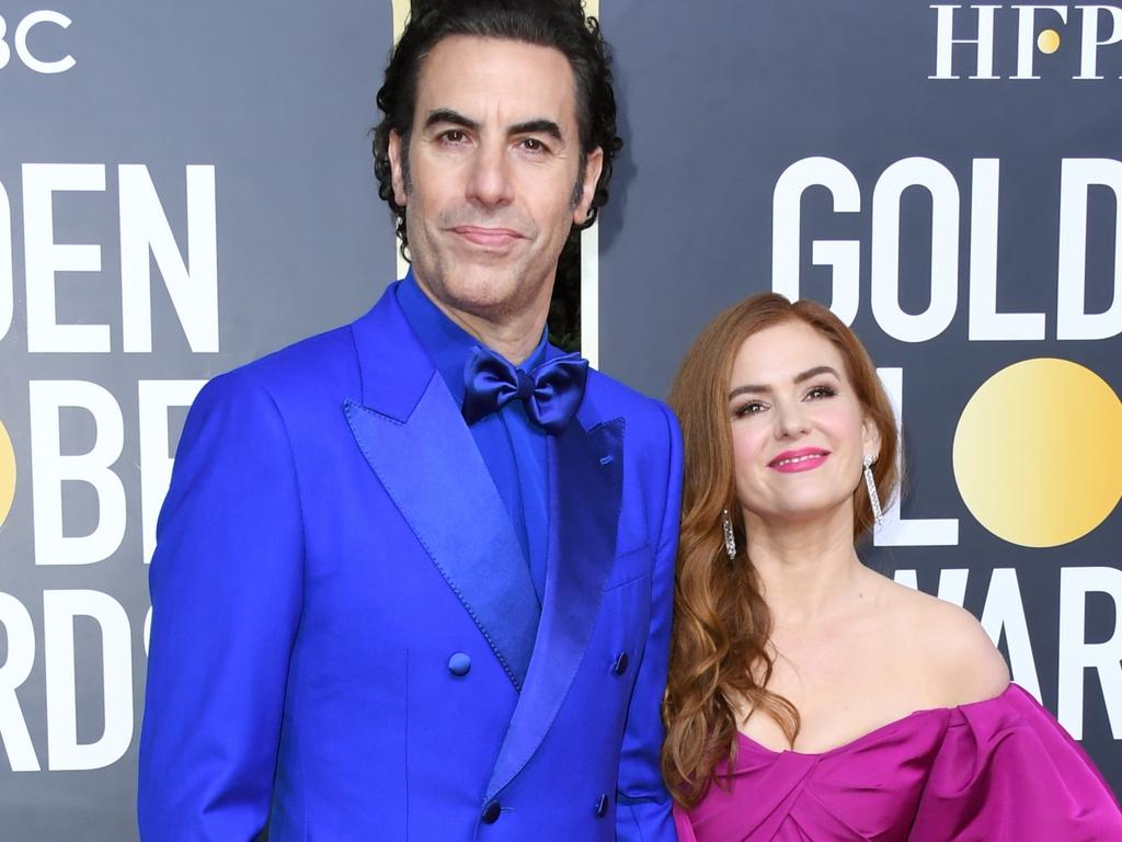 Sacha Baron Cohen and Isla Fisher.