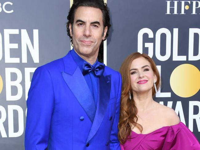 Sacha Baron Cohen and Isla Fisher.