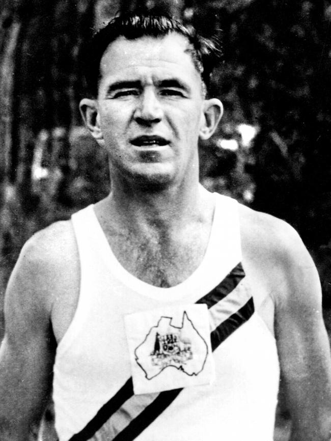 Australian athlete Claude Smeal, who took leave from Korean War to run in marathon at 1952 Helsinki Olympic Games.