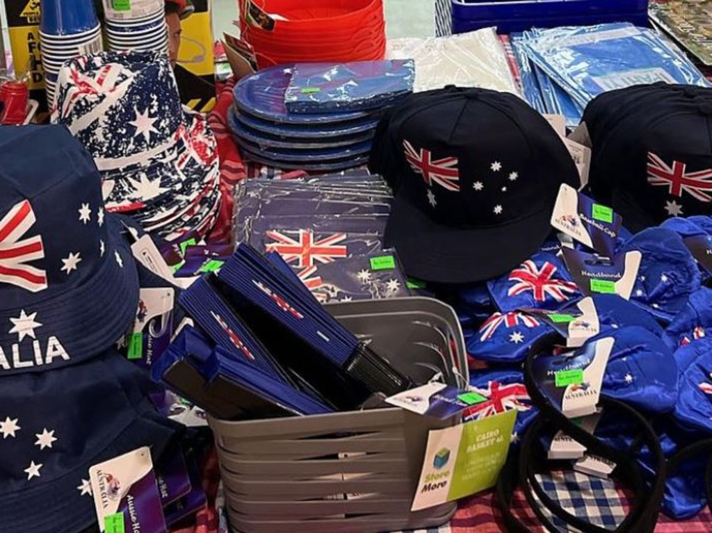 Woolworths stores withdrew the sale of Australia Day merchandise in 2024. Picture: NCA NewsWire/Tertius Pickard