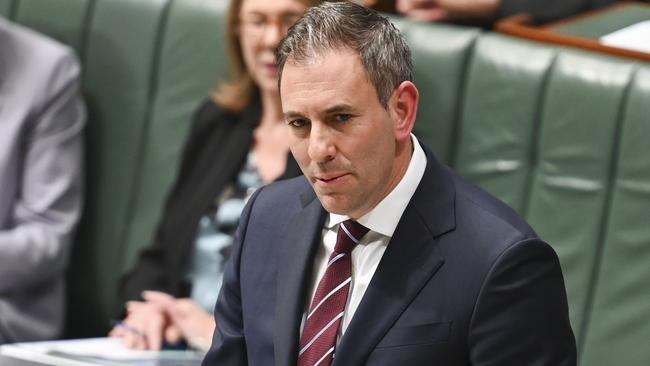 CANBERRA, Australia - NewsWire Photos - June 26, 2024: Federal Treasurer Jim Chalmers during Question Time at Parliament House in Canberra. Picture: NewsWire / Martin Ollman