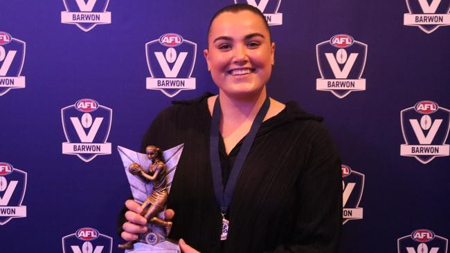 Ellen Doyle was joint winner of the Geelong A-grade netball best-and-fairest. Picture: AFL Barwon