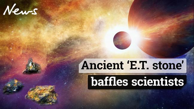 Ancient 'E.T. stone' baffles scientists