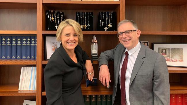 The bookcase: Labor senator Kristina Keneally and Labor member for Holt Anthony Byrne.