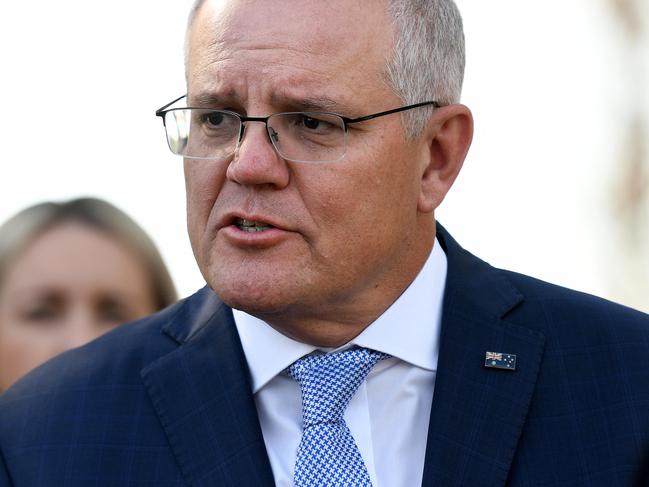 SYDNEY, AUSTRALIA - NewsWire Photos, JUNE, 07, 2021: Prime Minister Scott Morrison speaks to the media during a press conference in North Richmond, NSW. Picture: NCA NewsWire/Bianca De Marchi