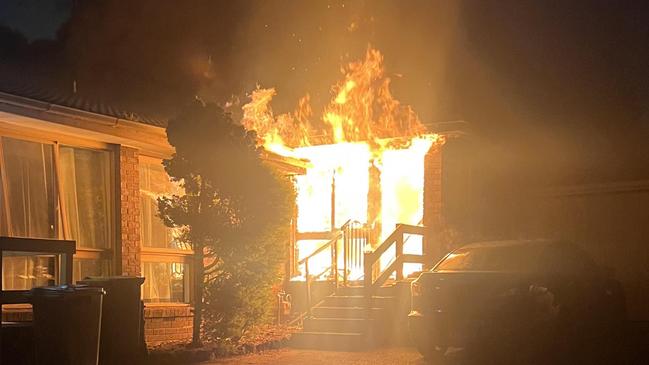 A unit in Barkly St Ringwood was destroyed by a fire in the early hours of Tuesday morning.