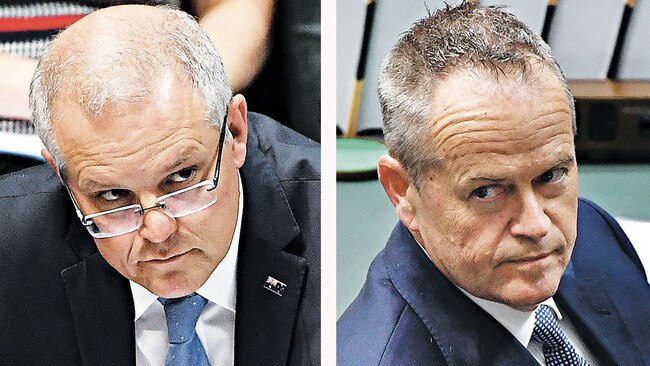 Prime Minister Scott Morrison and Opposition Leader Bill Shorten.