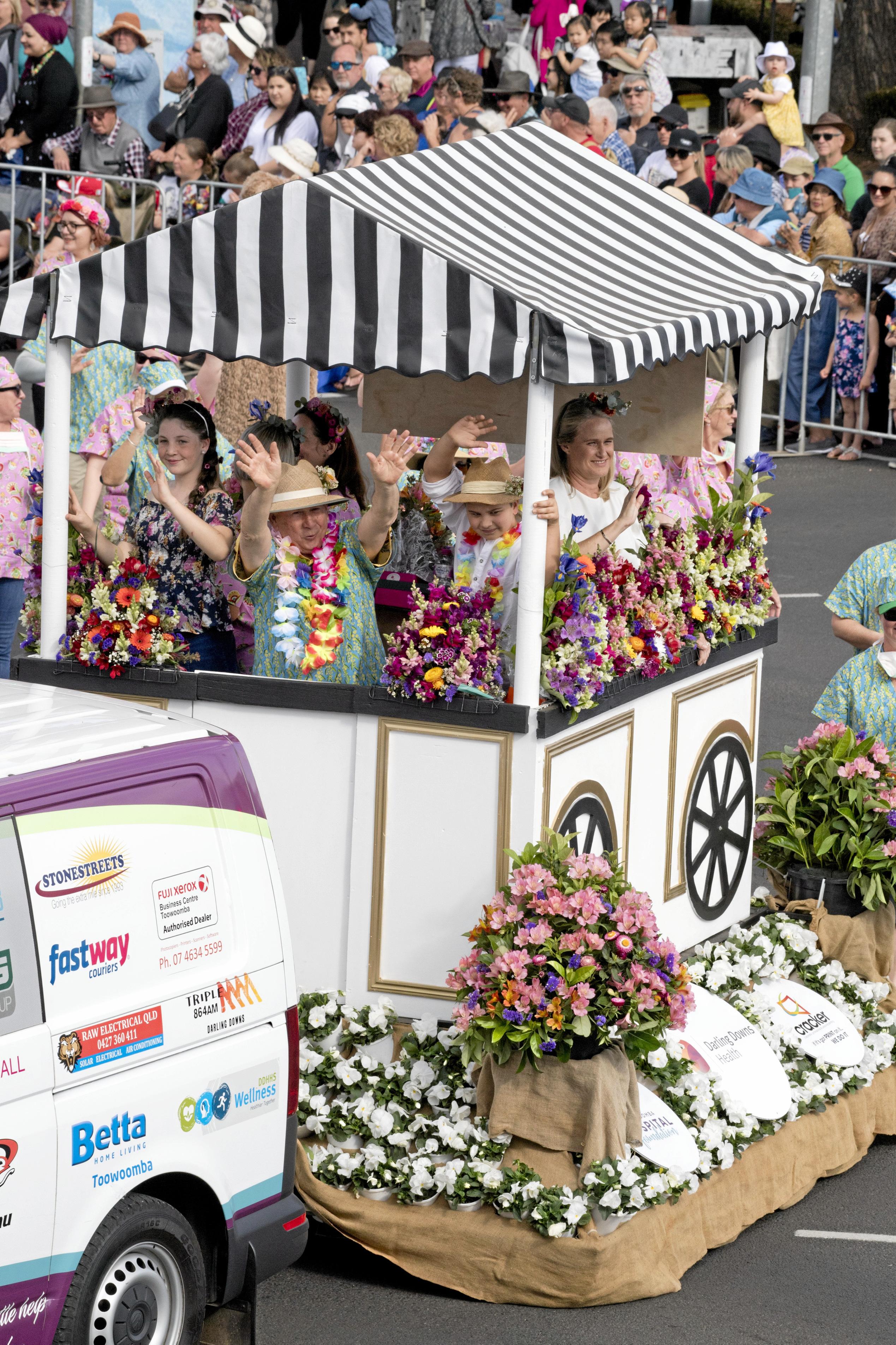 Toowoomba Hospital Foundation float. 2019 Grand Central Floral Parade. Saturday, 21st Sep, 2019.