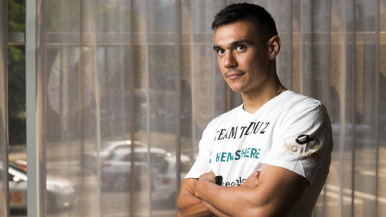 Boxer Tim Tszyu ahead of his fight with Jack Brubaker on Friday night. Picture: Dylan Robinson
