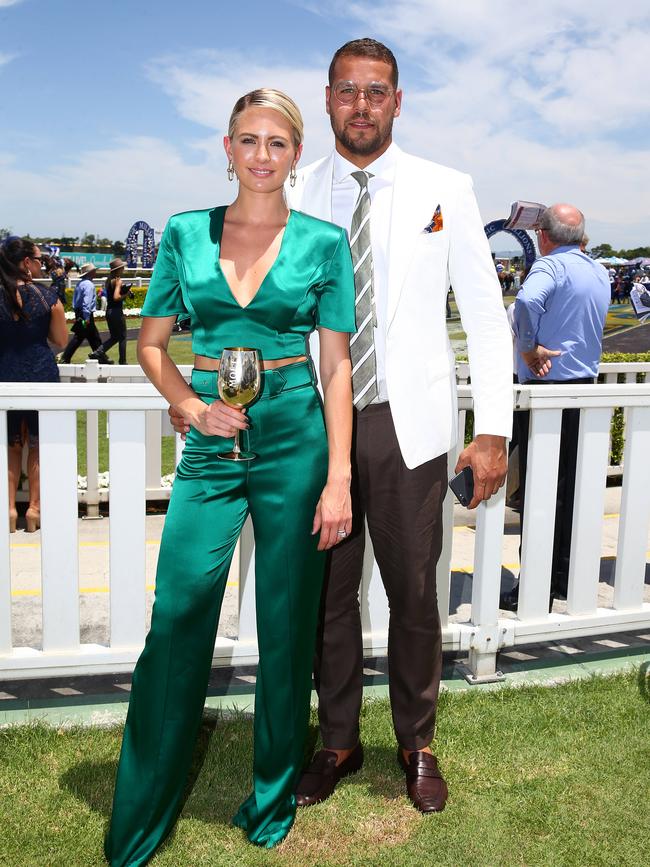 Jesinta and Buddy Franklin in pre-COVID days. Picture: Adam Head